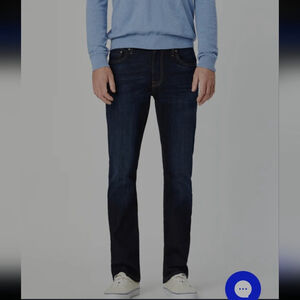 Mavi $120 men's straight leg regular rise dark wash jeans new 34x32